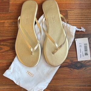 TKEES Metallic Gold Women's Sandals